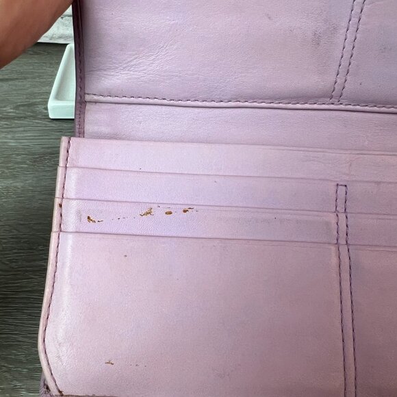 Coach Soho Coach Pink and Brown Clutch with Signature Monogram Wallet - Picture 5 of 6